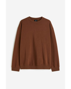 Loose Fit Sweatshirt Brown