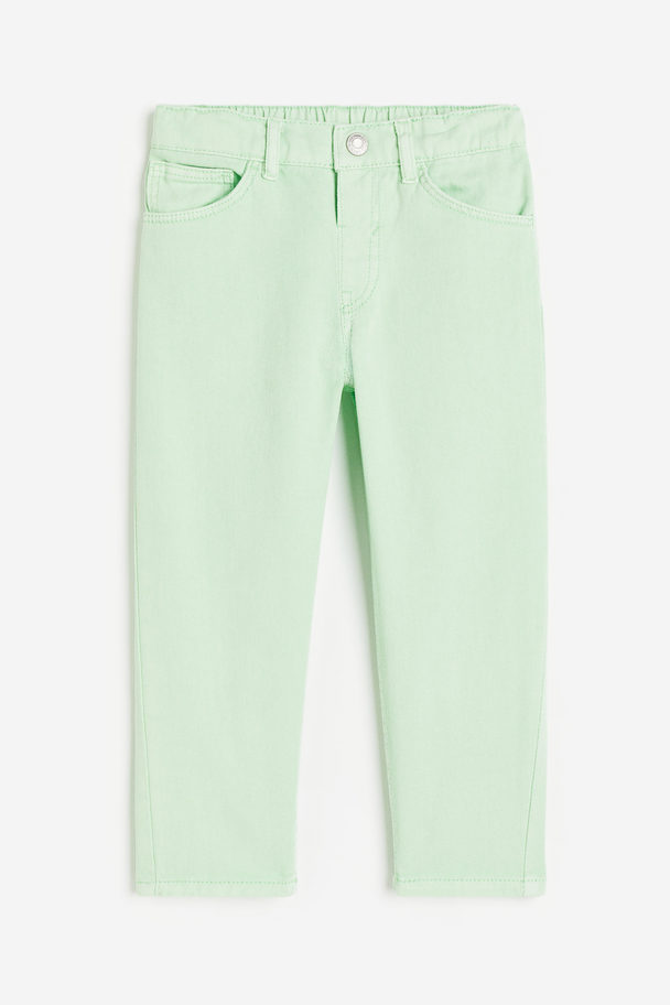 H&M Jeans Balloon Fit Lysegrøn