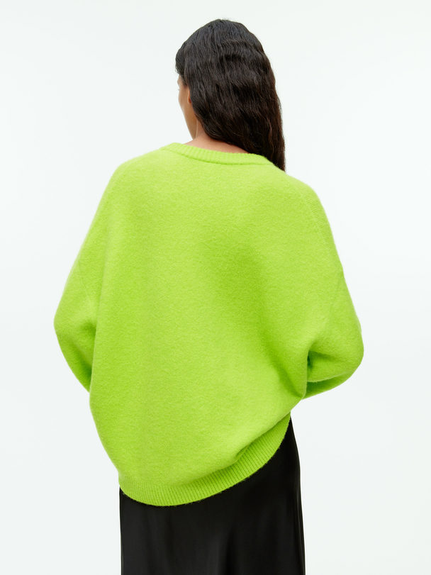 ARKET Pullover aus Alpaka-Mix Leuchtendes Grün