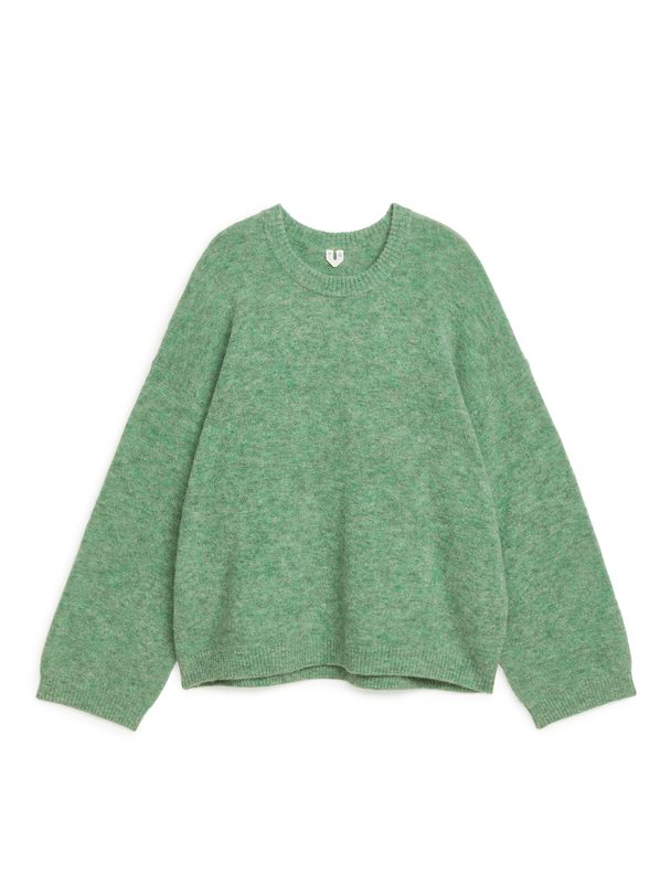 ARKET Pullover aus Alpaka-Mix Grün
