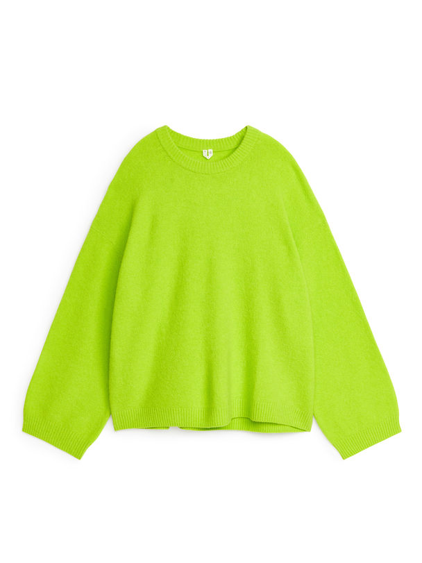 ARKET Pullover aus Alpaka-Mix Leuchtendes Grün