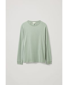 Regular-fit Long-sleeve T-shirt Light Green