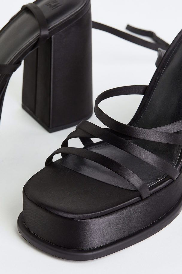 H&M Platform Sandals Black