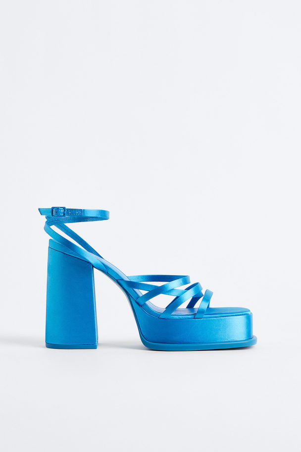 H&M Platform Sandals Blue
