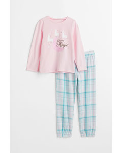 Pyjamas Light Pink/checked