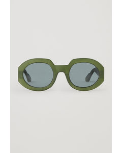 Cos X Yuma Labs Round Sunglasses Green