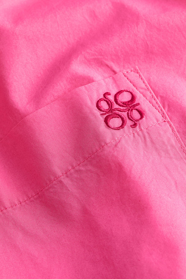 H&M Katoenen Overhemdblouse Roze