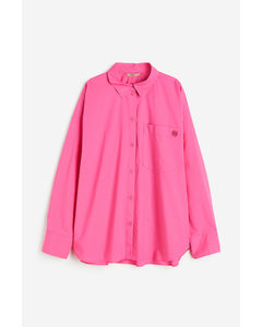 Katoenen Overhemdblouse Roze