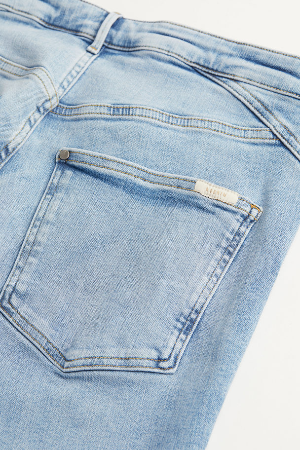 H&M H&m+ Shaping High Ankle Jeans Licht Denimblauw