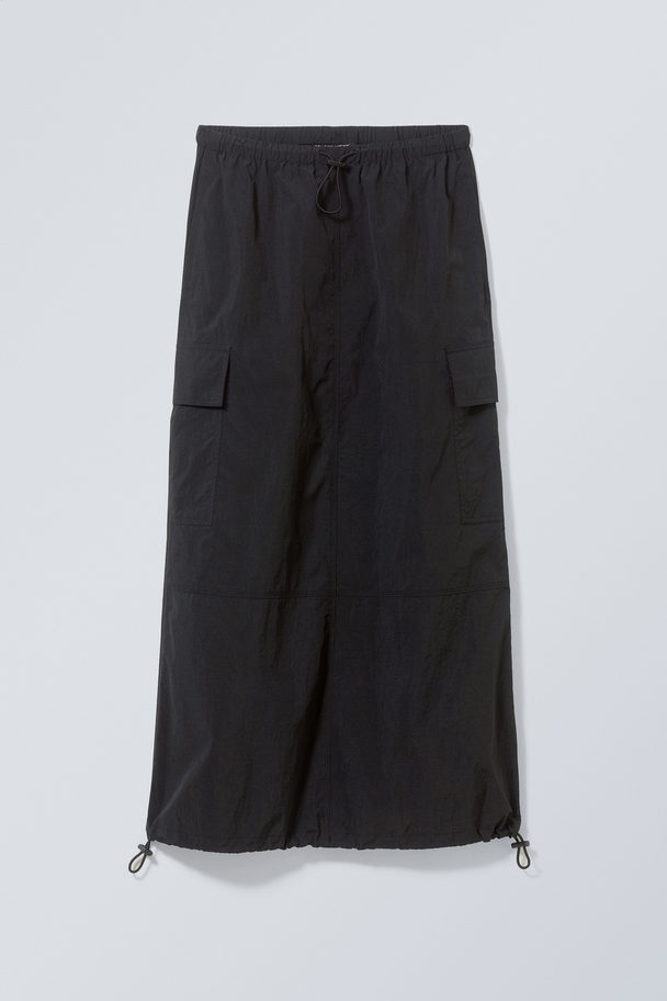 Weekday Edge Cargo Skirt Svart