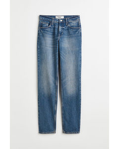 Straight Regular Jeans Denimblauw