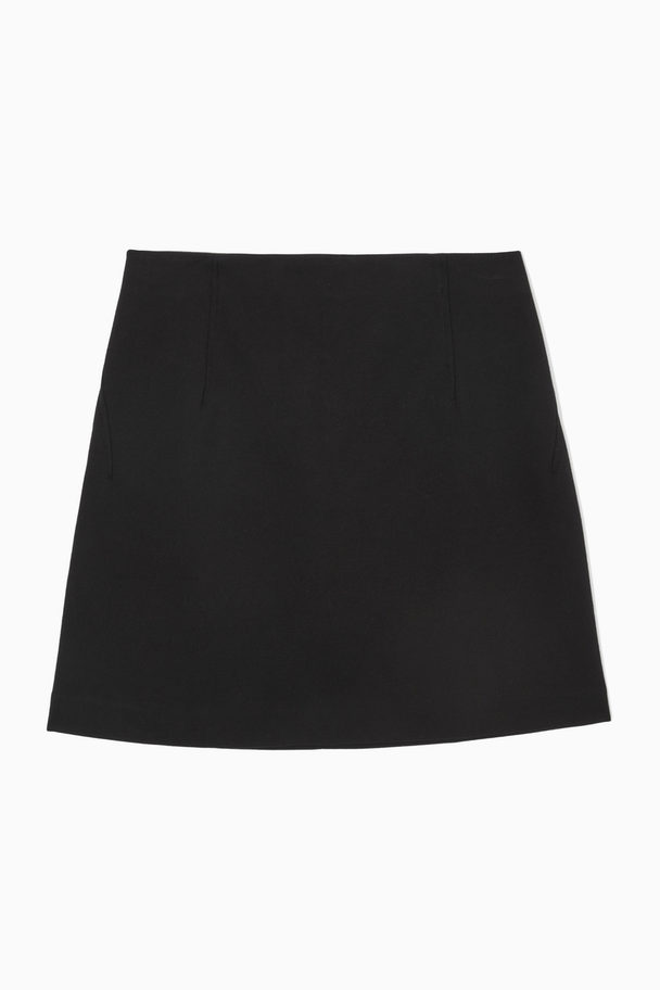 COS Twill Mini Skirt Black