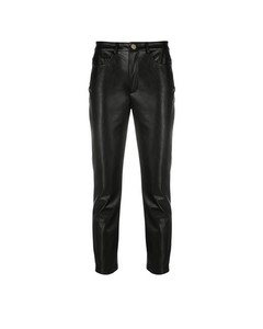 Pinko Susan 14 Skinny Fit Black Faux Leather Trousers
