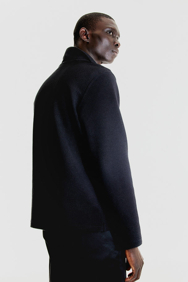 H&M Sweatshirt Med Lynlås Regular Fit Sort