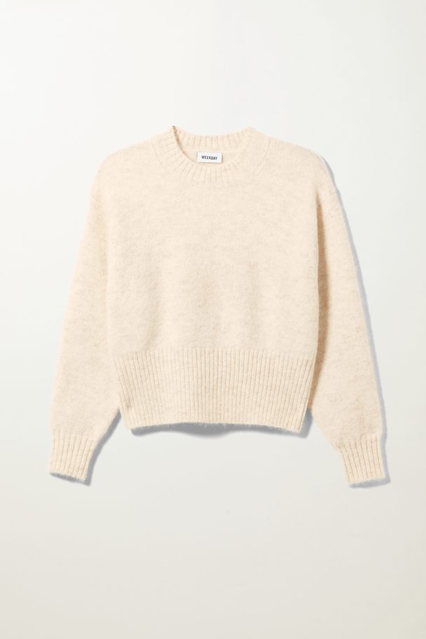 Weekday Lova Sweater Soft White