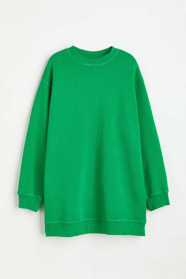 H&M Oversized Sweatshirt Grønn