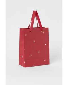 Lille Gavepose Rød/stjerner