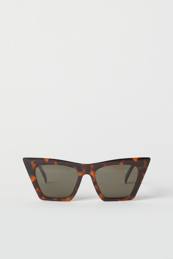 H&M Polarisierende Sonnenbrille Braun/Schildpattmuster