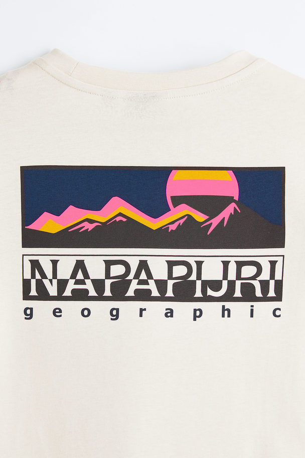 Napapijri Chalk Short Sleeve T-shirt Whitecap Gray