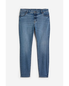 Skinny Regular Jeans Denimblauw