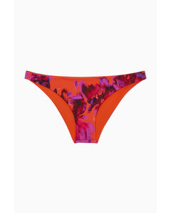 Reversible Brazilian Bikini Briefs Bright Orange / Printed