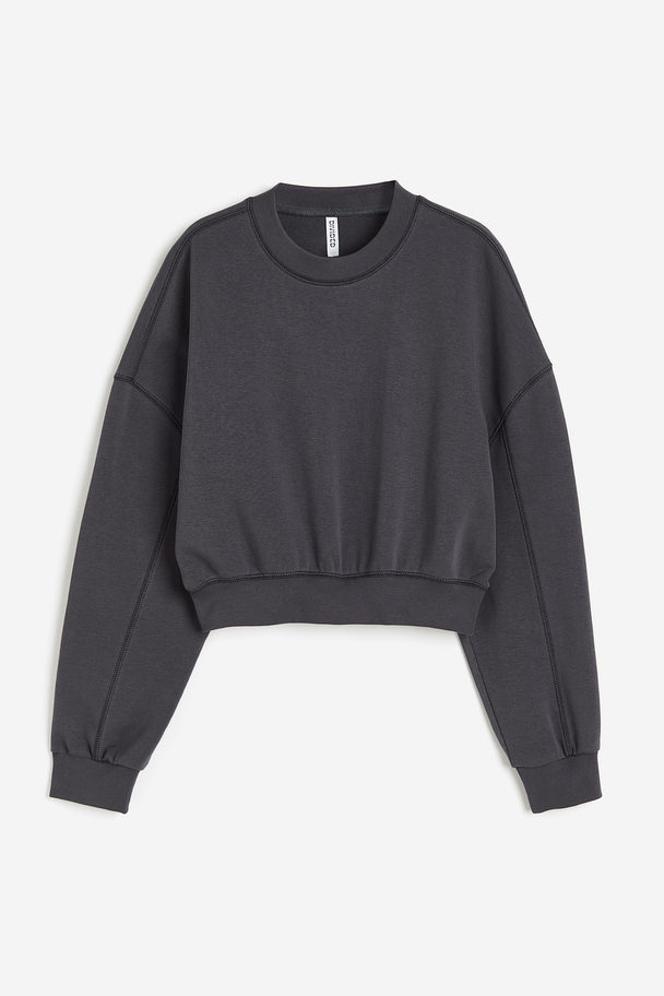 H&M Oversized Sweatshirt Mörkgrå