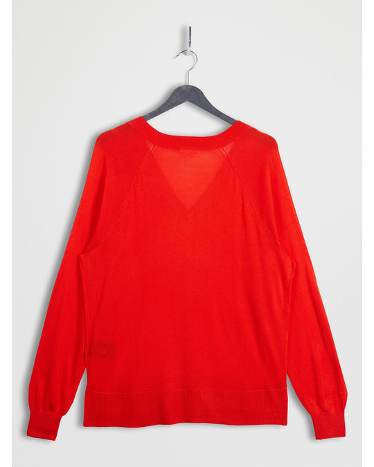 H&M V-neck jumper Orange-red