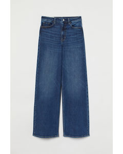 90s Wide High Waist ​Jeans Dunkelblau