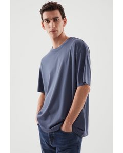 Oversized-fit T-shirt Washed Navy