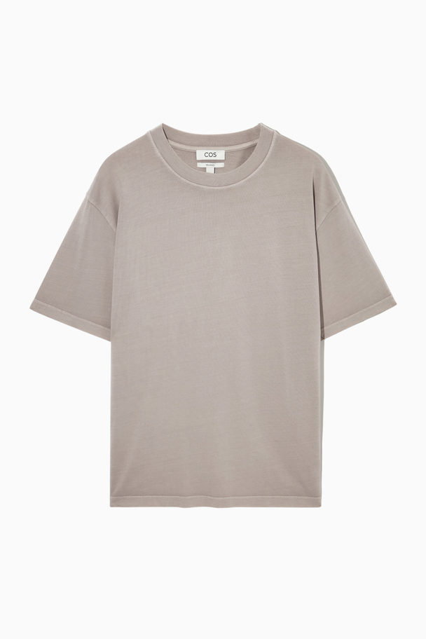 COS The Super Slouch T-shirt Stone