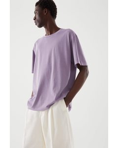 Oversized-fit T-shirt Washed Lilac