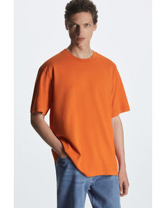 T-shirt I Avslappnad Passform Orange