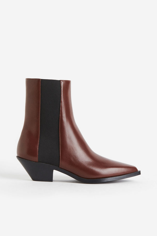 H&M Heeled Chelsea Boots Brown