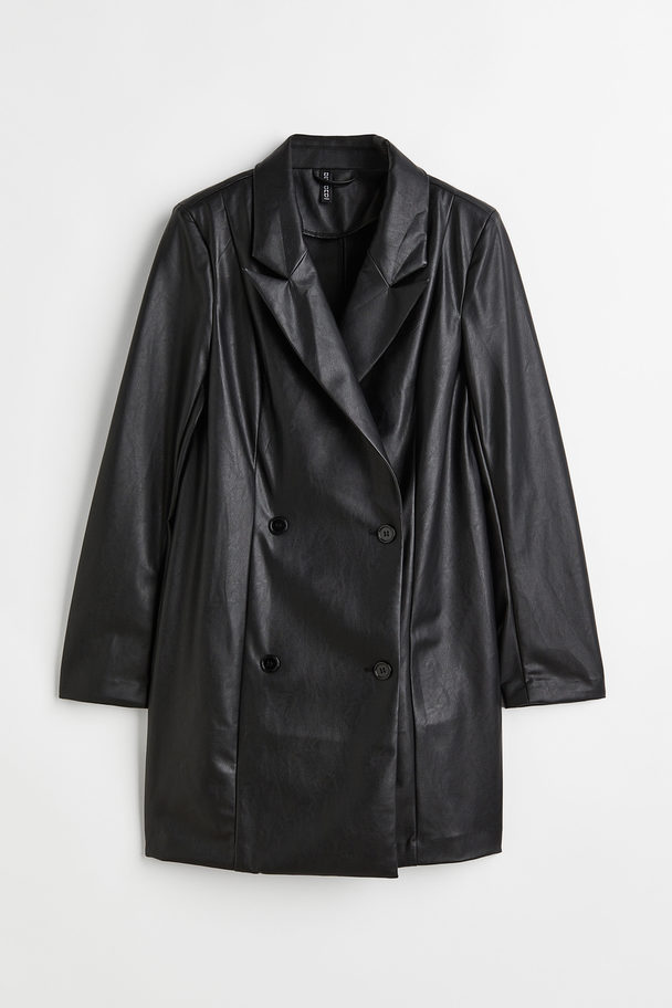 H&M Double-breasted Blazer Dress Black