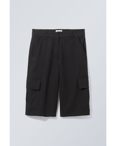 Arwen Cargo Suiting Shorts Svart