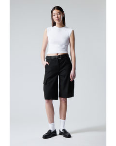 Arwen Cargo Suiting Shorts Black