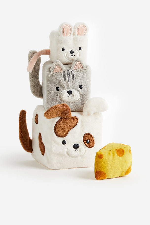 H&M HOME Stapelbare Stofftiere Weiß/Tiere