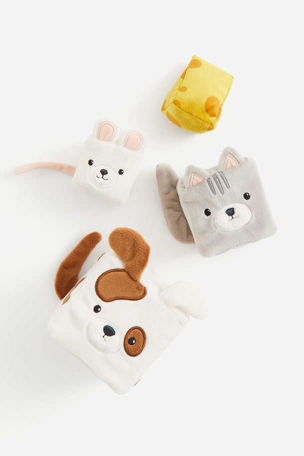 H&M HOME Stapelbare Stofftiere Weiß/Tiere