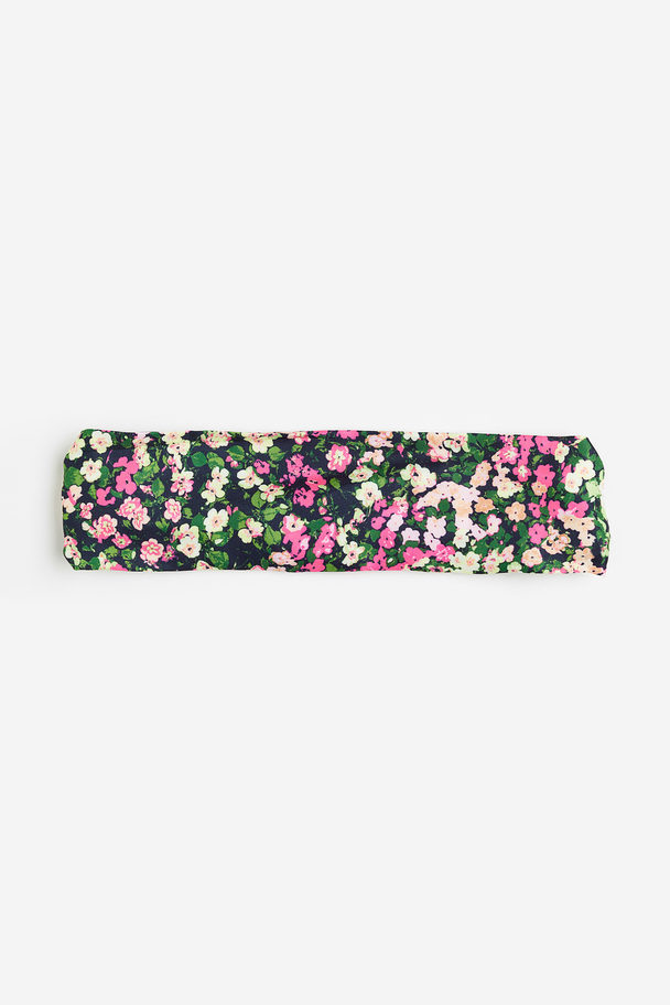 H&M Patterned Hairband Black/floral