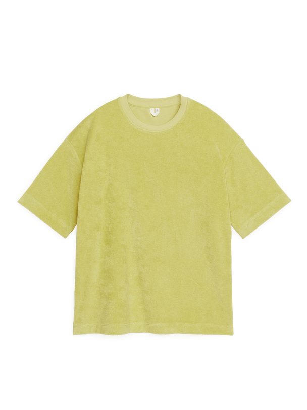 Arket Oversized Towelling T-shirt Yellow