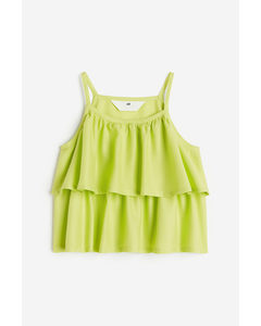 Tiered Blouse Lime Green