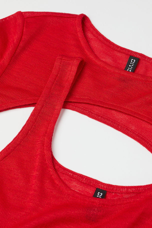 H&M Cropped Top Red