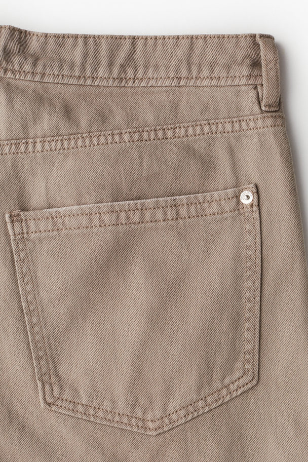 H&M Knielange Twillshorts Greige