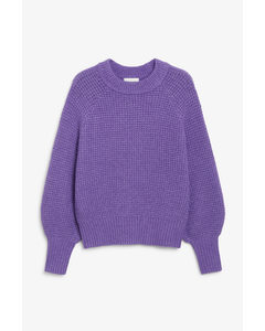 Chunky Knit Sweater Purple