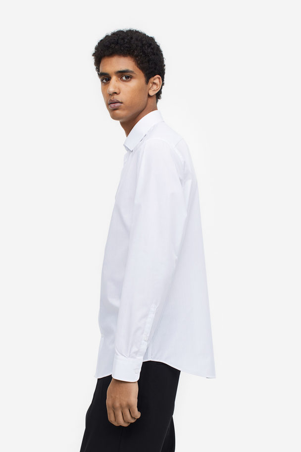 H&M Coolmax® Regular Fit Shirt White