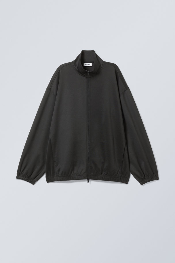 Weekday Loose Fit Track Jacket Black