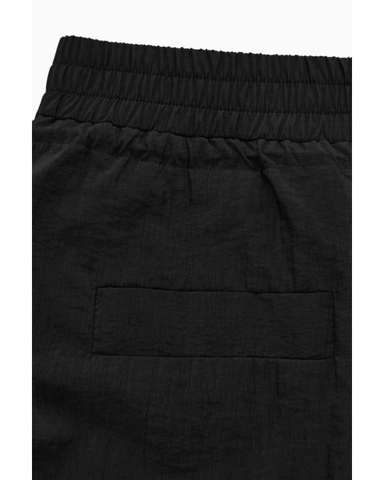 COS Wide-leg Cropped Culottes Black