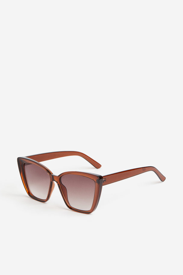 H&M Cat-eye Sunglasses Dark Brown