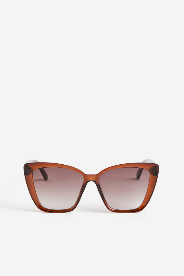 H&M Cat-eye Sunglasses Dark Brown