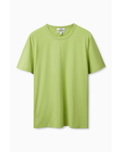 Regular-fit Brushed Cotton T-shirt Light Green